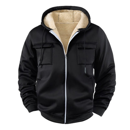Herren Fleece-Hoodie Jacket - Gefütterte Kapuzenjacke für Herbst & Winter Mein Shop