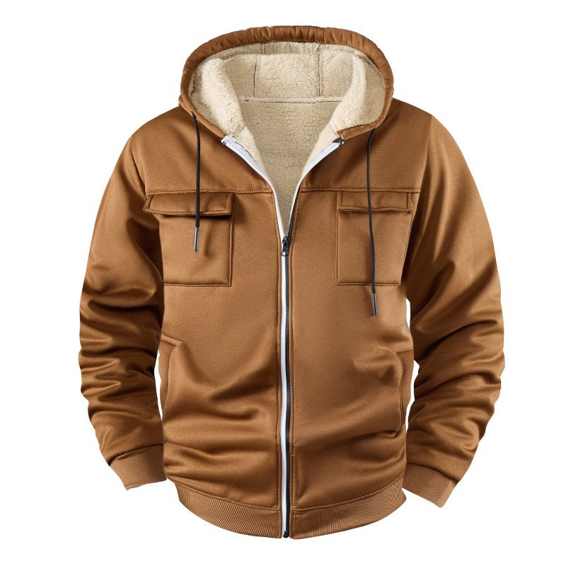 Herren Fleece-Hoodie Jacket - Gefütterte Kapuzenjacke für Herbst & Winter Mein Shop