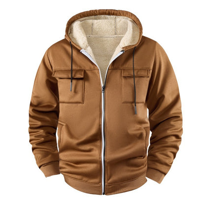 Herren Fleece-Hoodie Jacket - Gefütterte Kapuzenjacke für Herbst & Winter Mein Shop