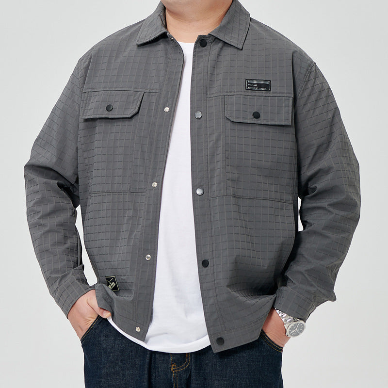 Plus-sized Size Plaid Jacket For Men Mein Shop