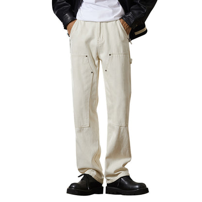 Klassische Herren Jeans – Weiß, Gerade & Zeitlos